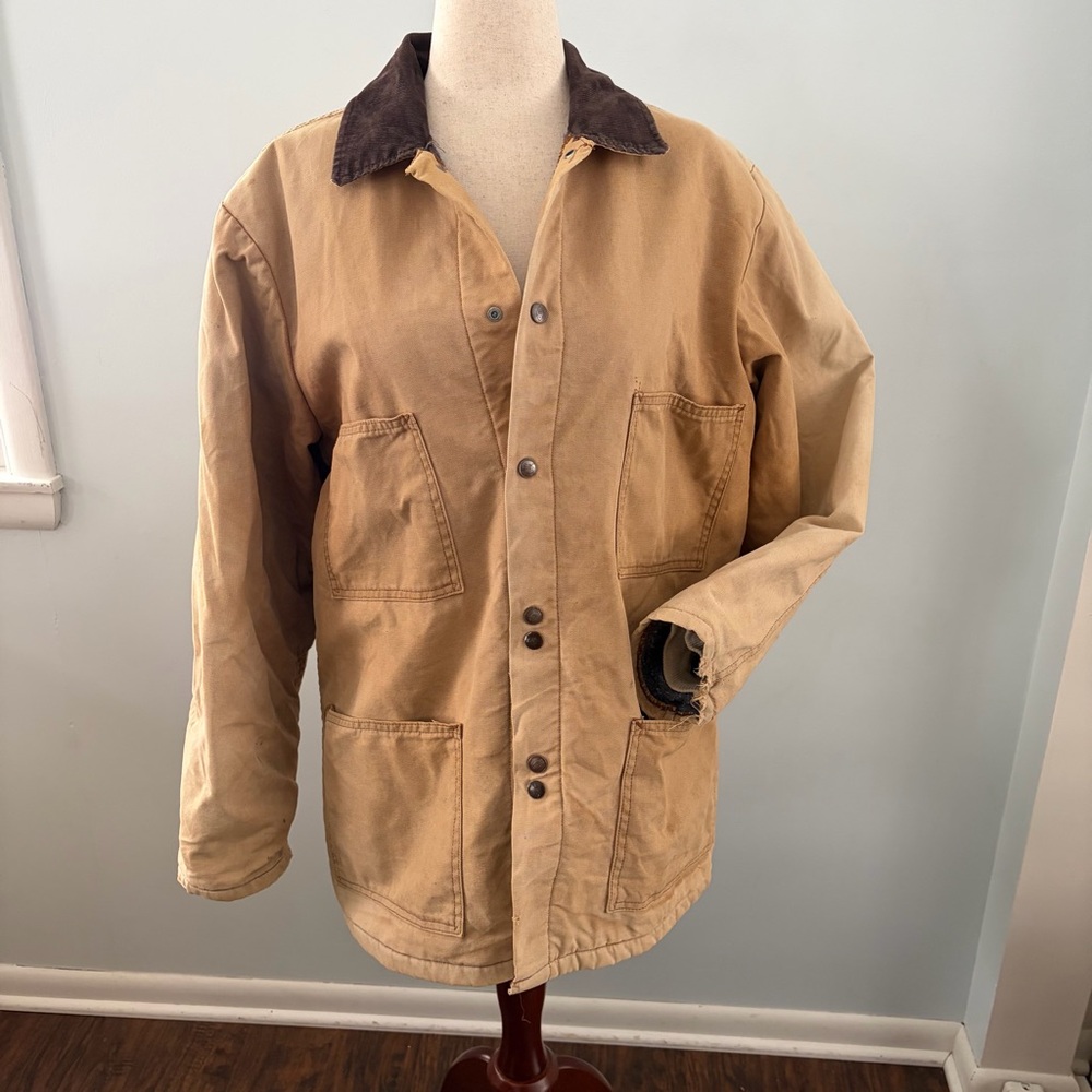 Vintage Dickies Blanket Lined Distressed Chore Barn Winter Coat - Picture 2 of 16